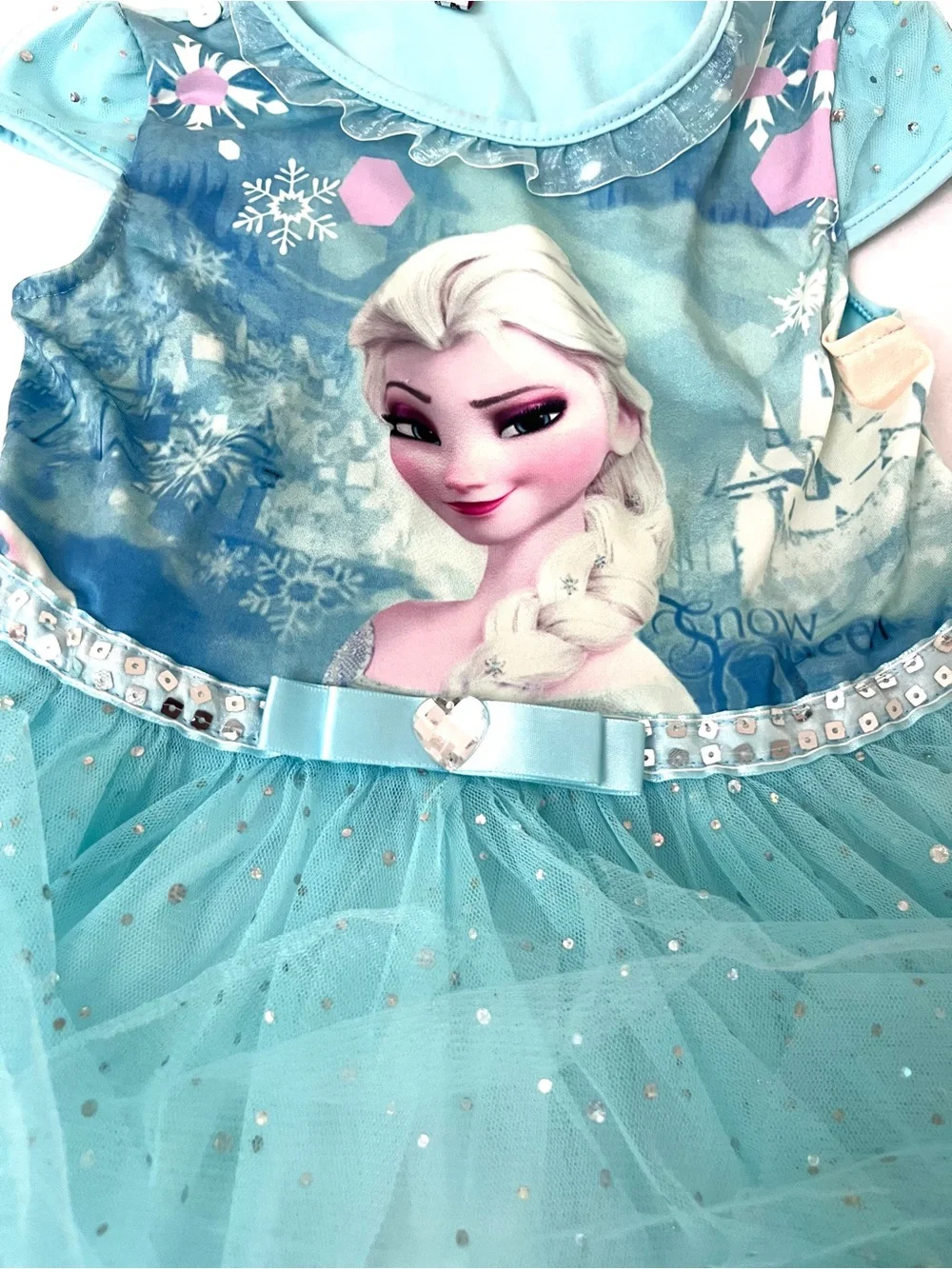 Disney Frozen Elsa Light Blue Tulle Dress